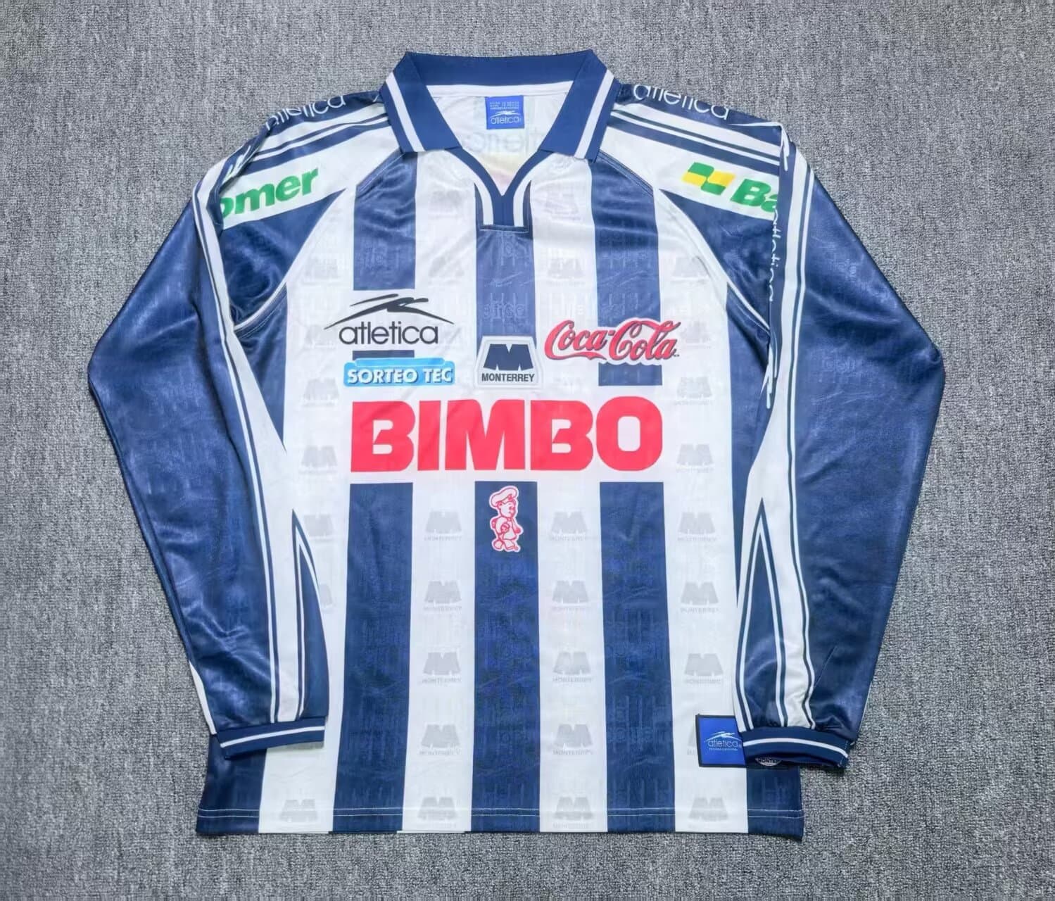 Jersey Retro Monterrey Local Manga Larga