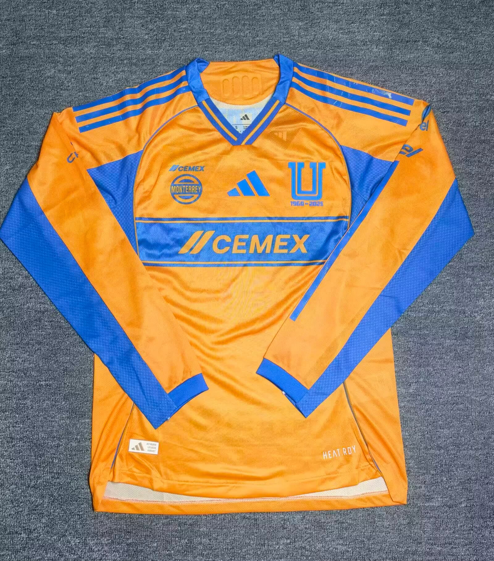 Jersey Amarillo Tigres Version Jugador Manga Larga