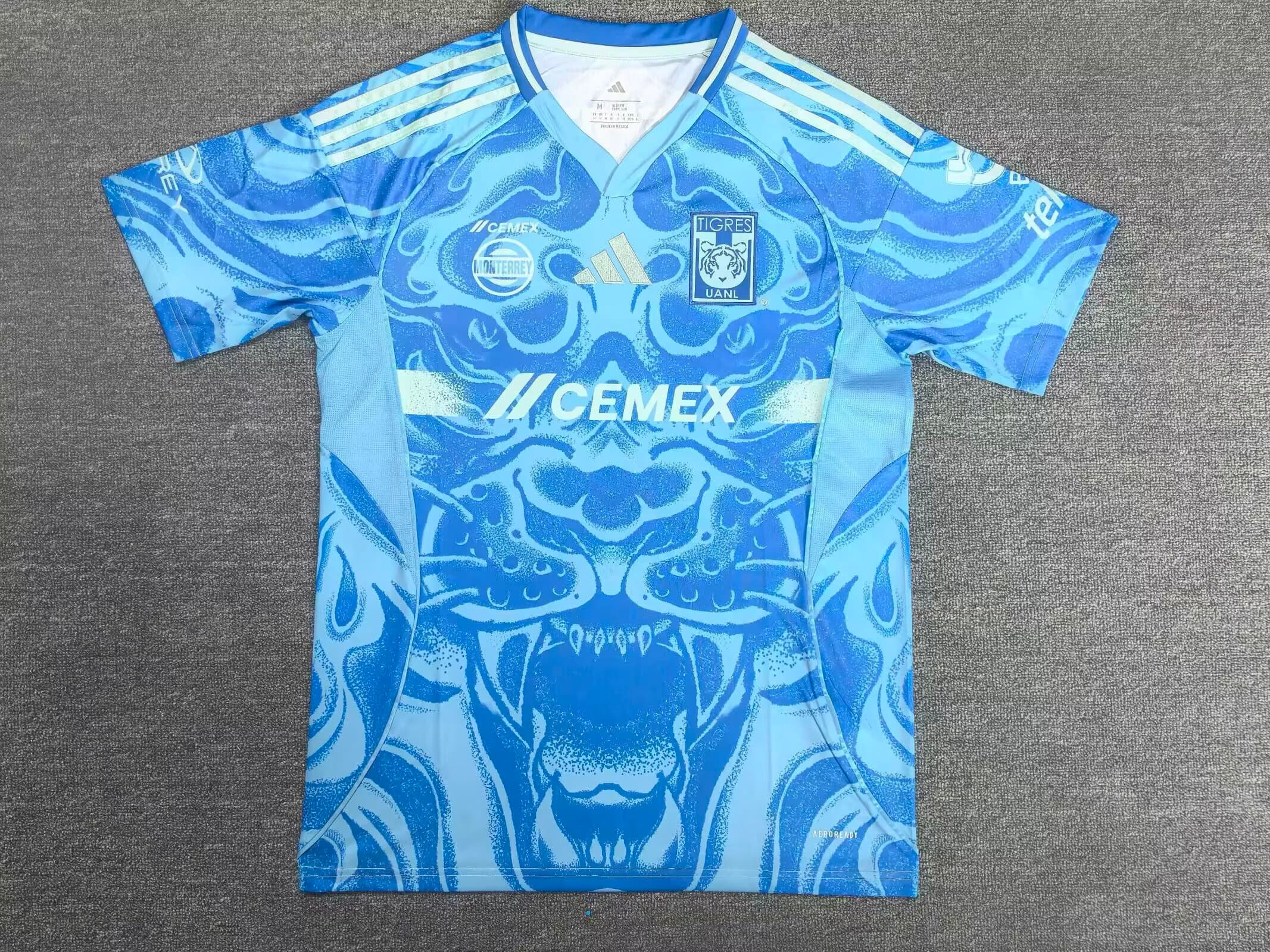 Jersey Azul Tigres Visitante Version Aficionado