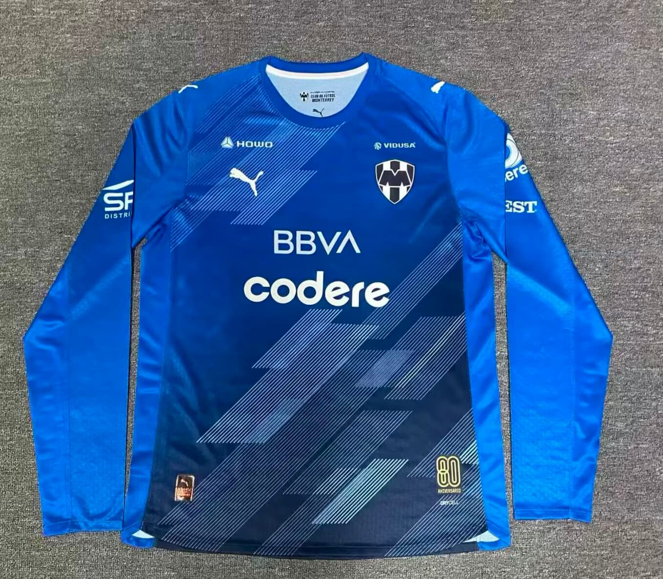 Jersey Monterrey Alterna Version Jugador Manga Larga