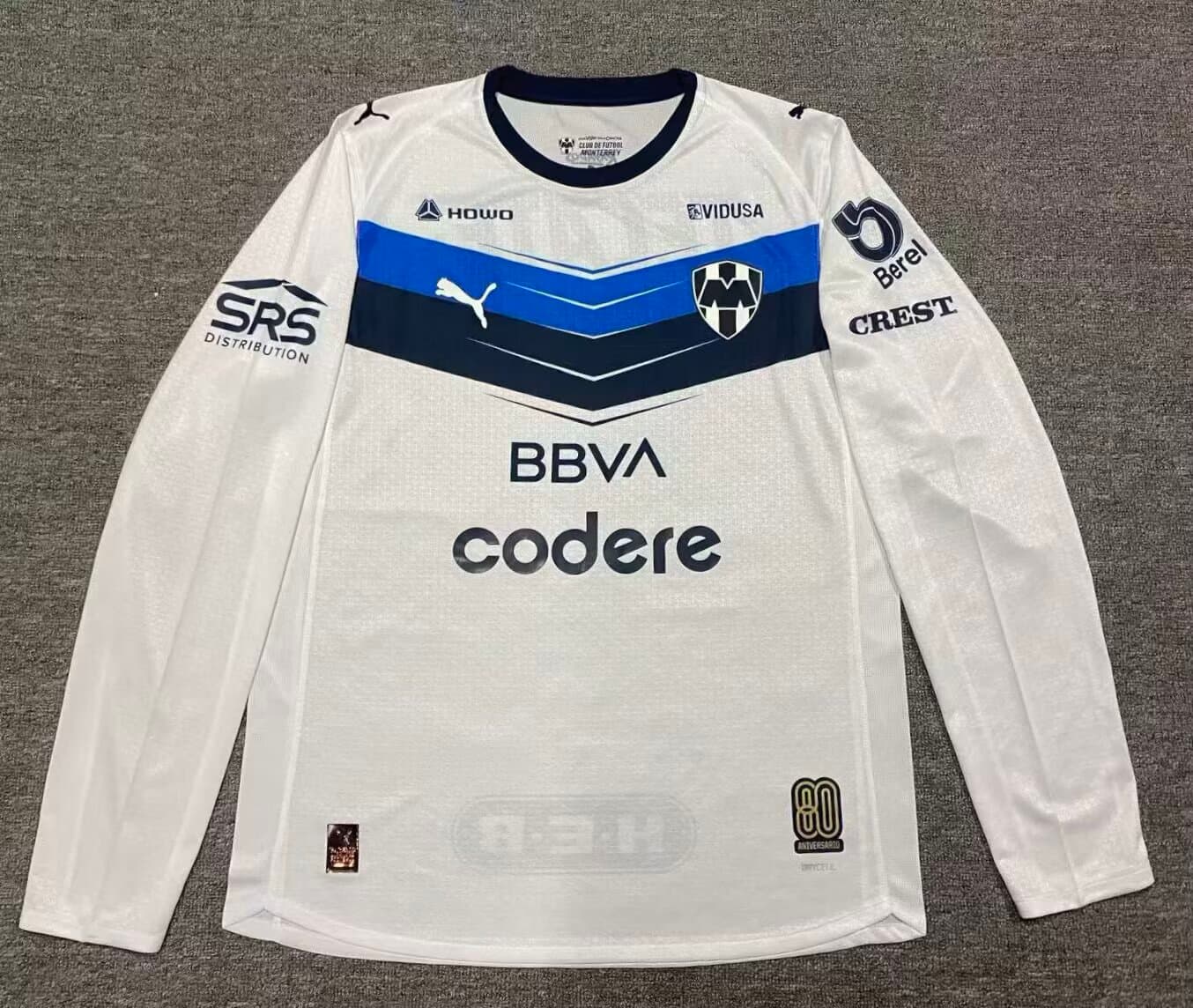 Jersey Monterrey Visitante Version Jugador Manga Larga