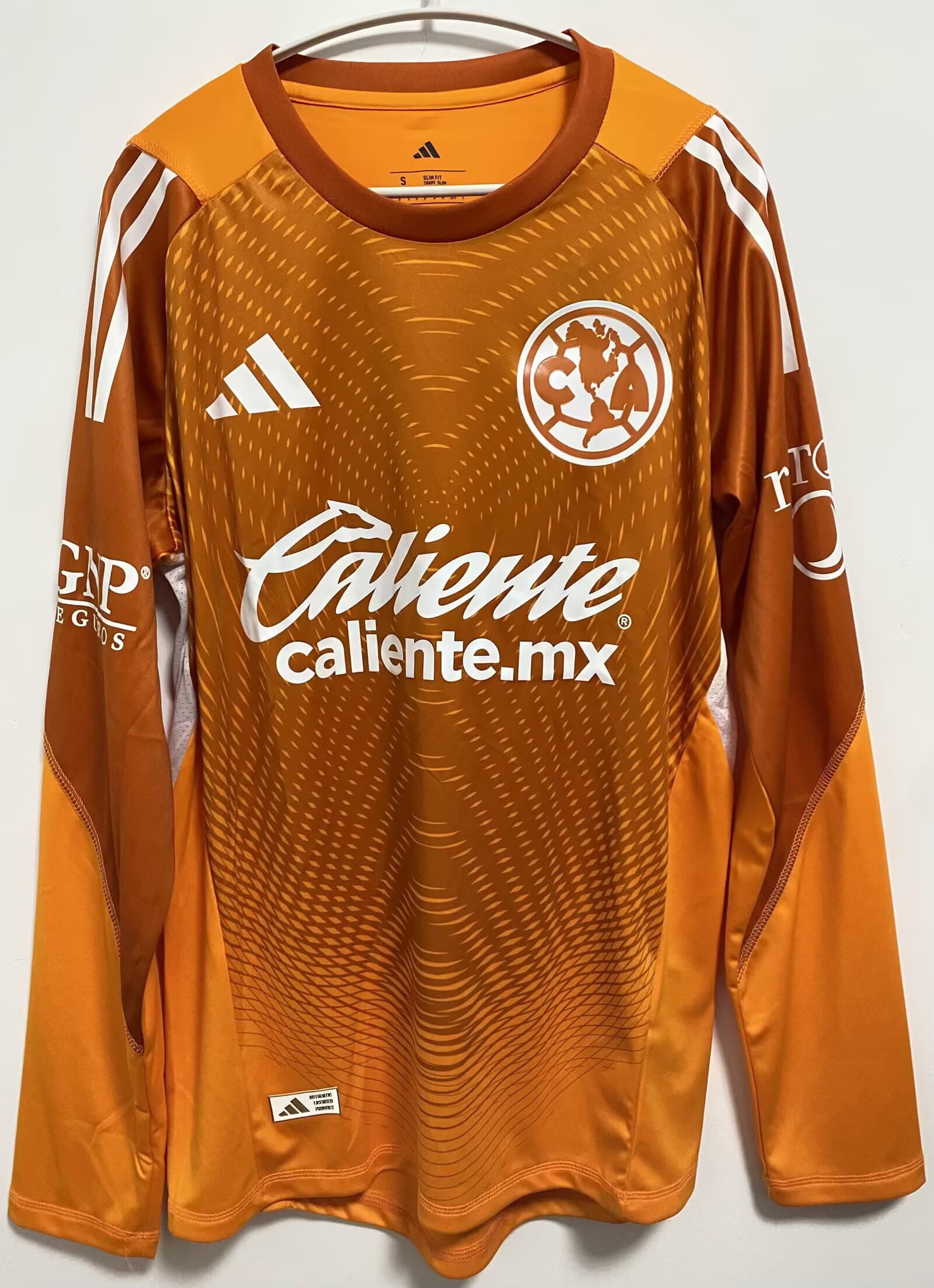 Jersey Portero Naranja America Version Jugador Manga Larga