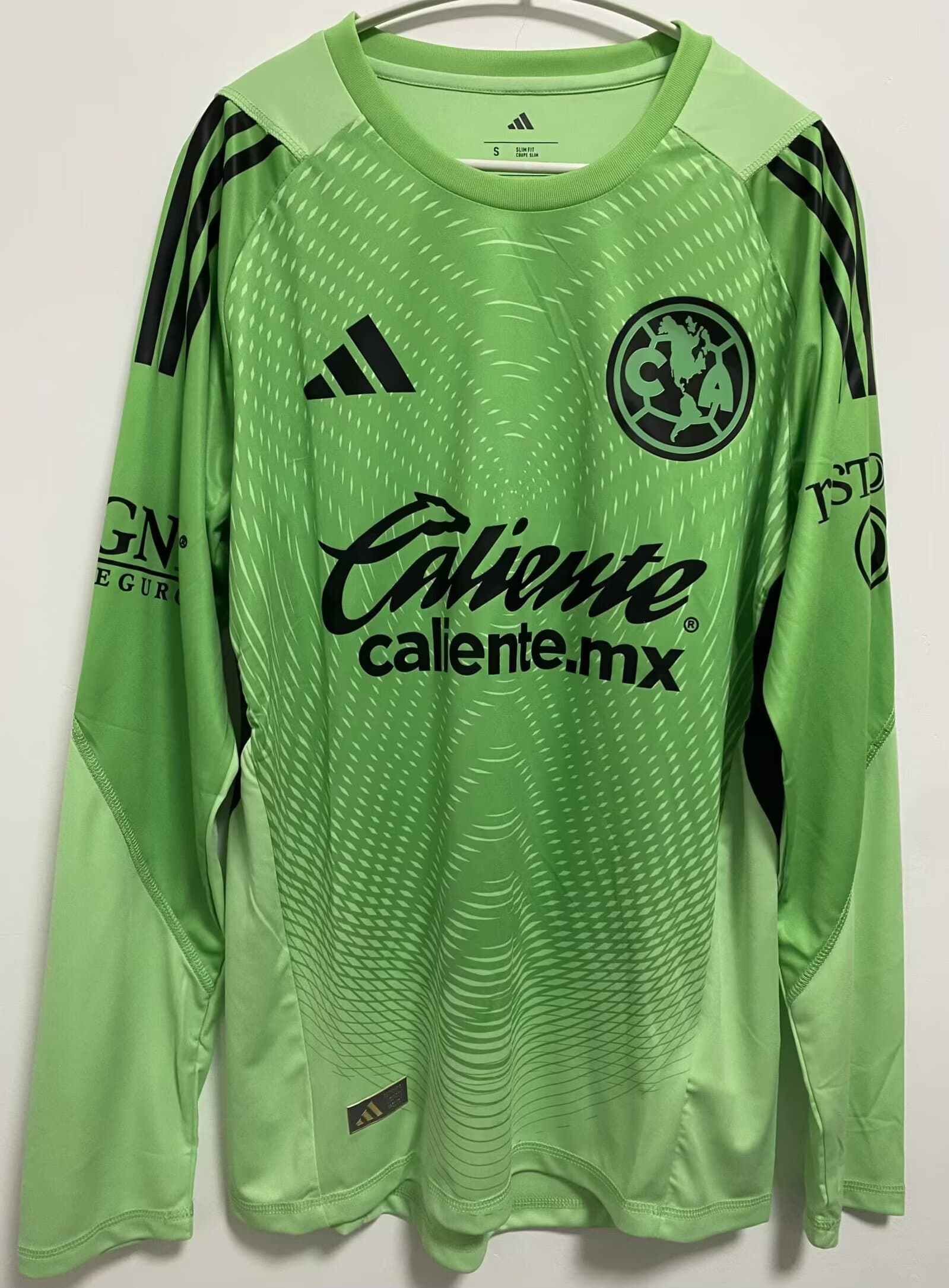 Jersey Portero Verde America Version Jugador Manga Larga