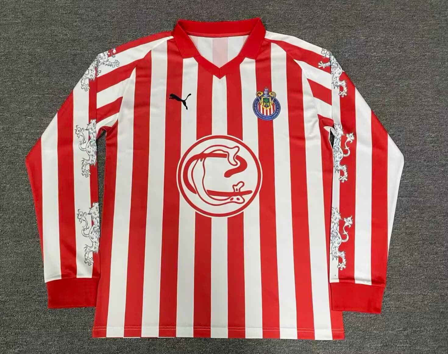 Jersey Chivas Version Jugador Manga Larga