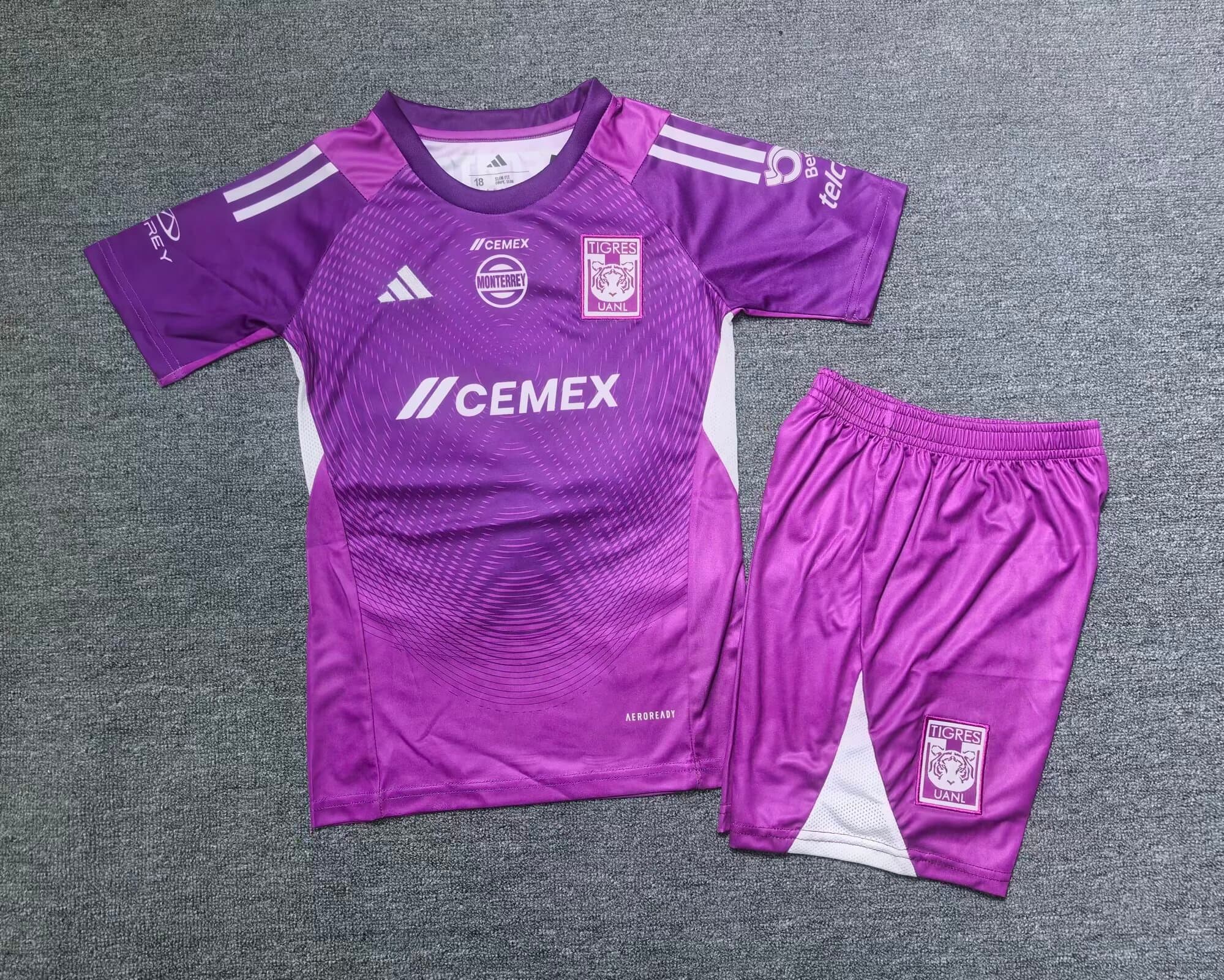 Jersey Portero Morado Tigres Niño