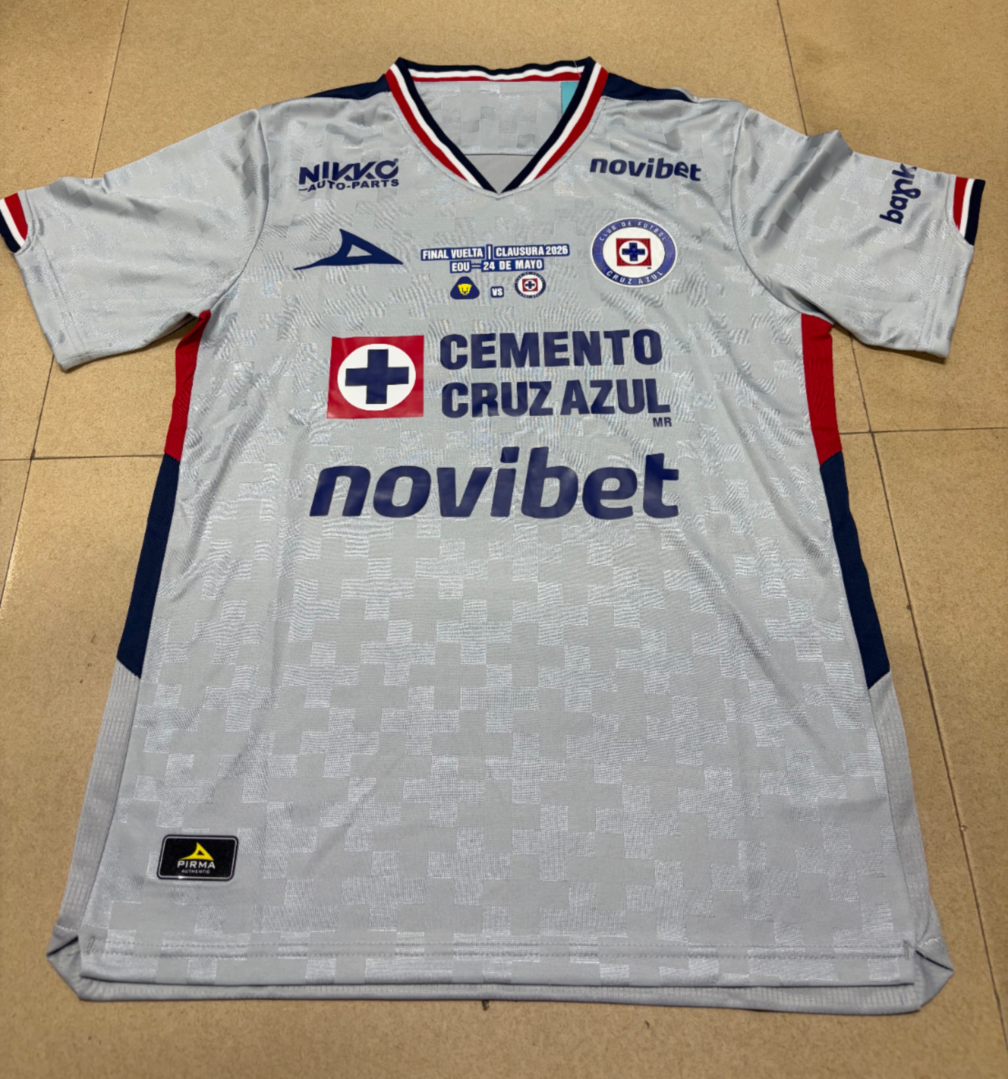 Jersey Gris Cruz Azul