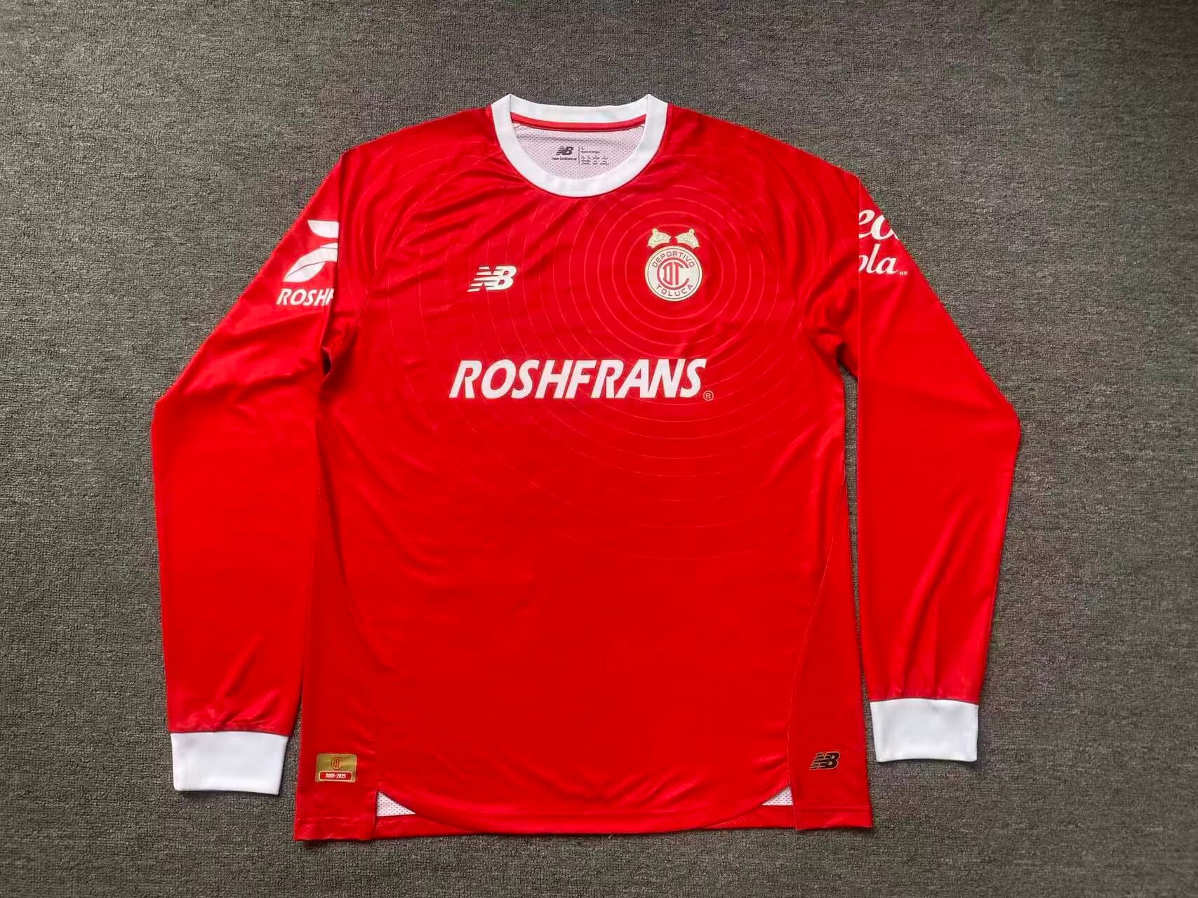 Jersey Toluca Version Jugador Manga Larga
