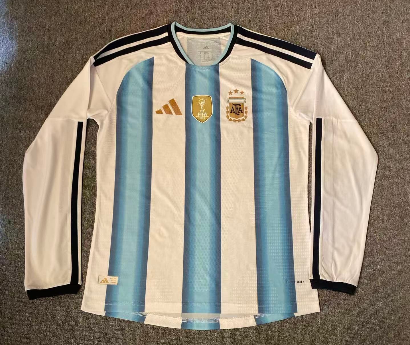 Jersey Argentina Local Version Jugador Manga Larga
