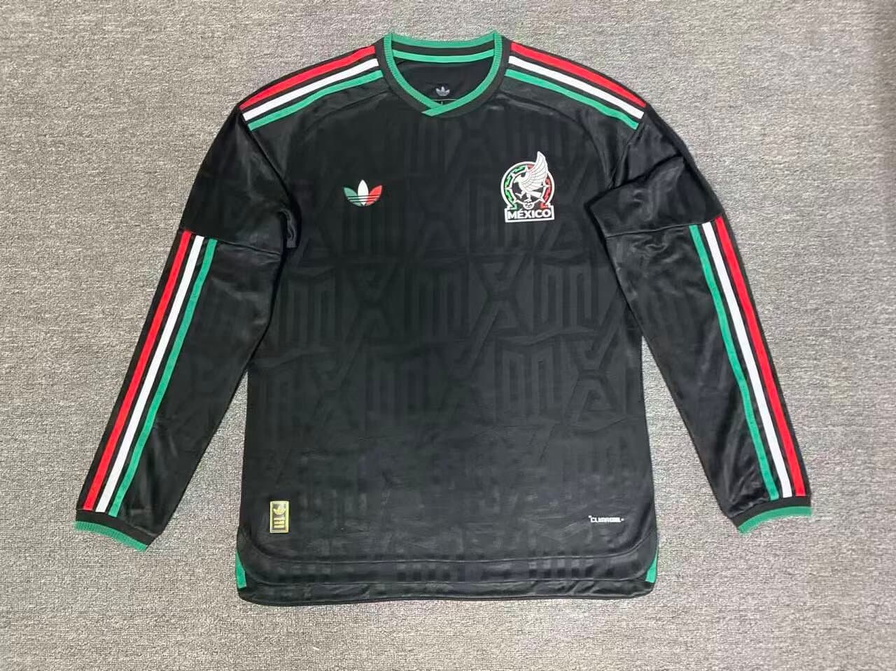 Jersey Mexico Alterna Version Jugador Manga Larga